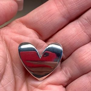 RARE James Avery Large Floating Heart Pendant